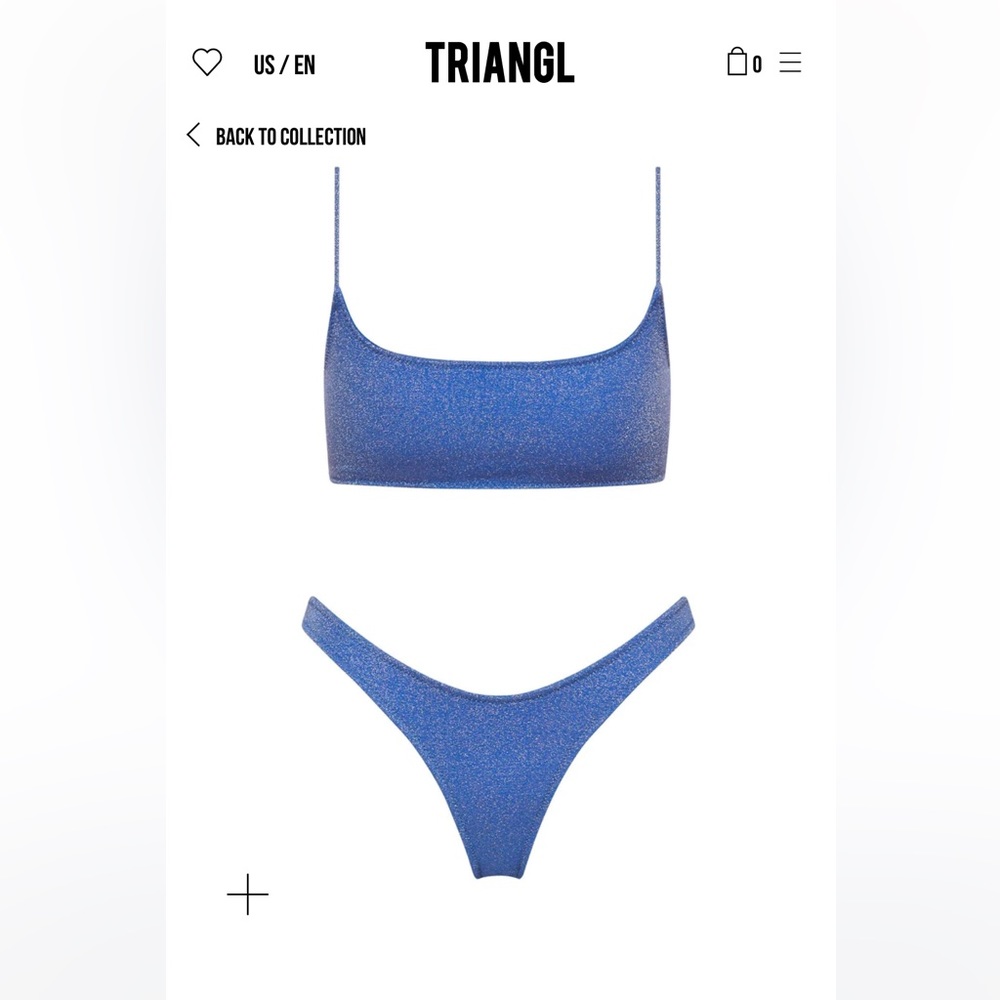 LIKE NEW triangl swimsuit bottoms size XS cheeky
